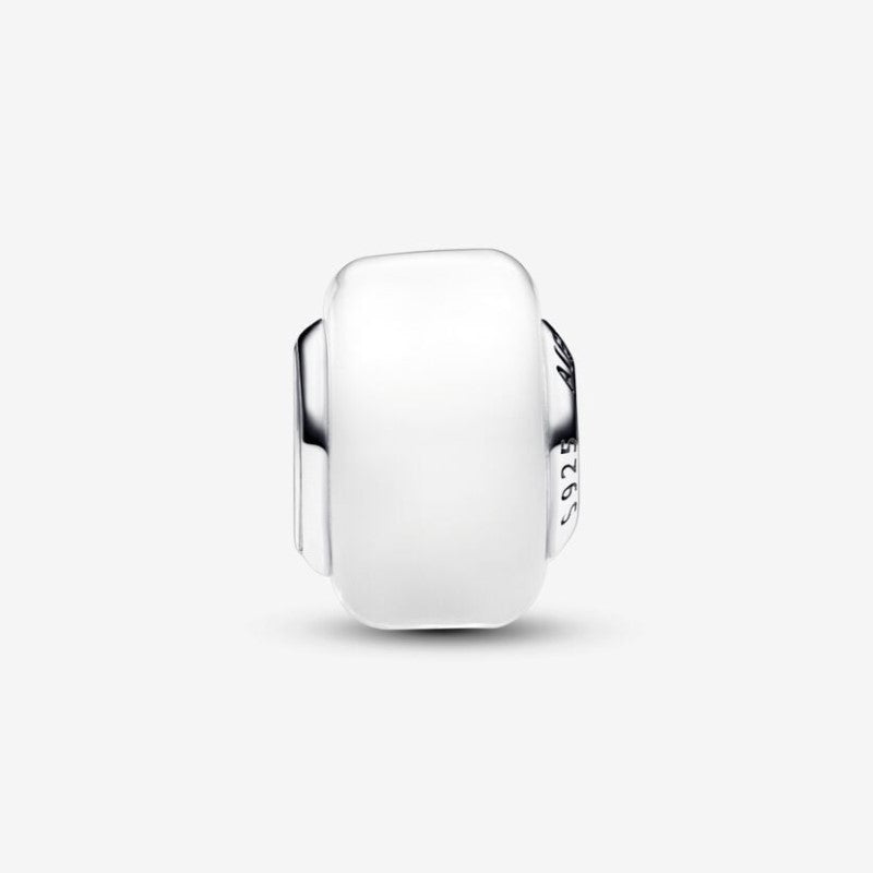 Mini White Murano Glass Charm