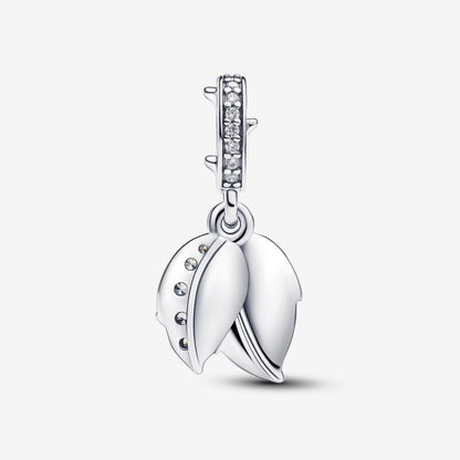 Charm Pendente Rosa Bianca