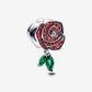 Charm Rosa Scintillante Rossa