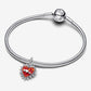 Charm Pendente Cuore Rosso con Freccia Grievole