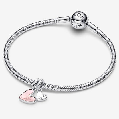 Charm Pendente Unione di Cuori Mamma e Figlia divisibile