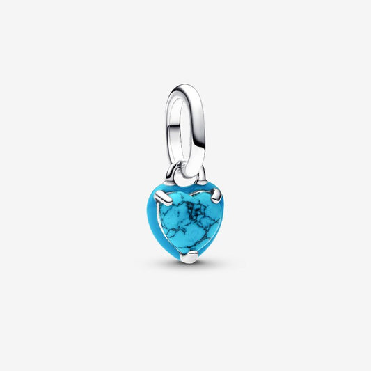 Charm Mini Pendente Turqoise Chakra Heart Pandora ME