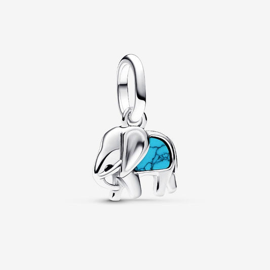 Charm Mini Pendente Elefante Turchese Pandora ME