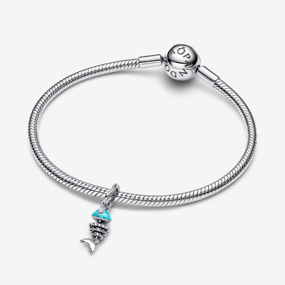 Charm Pendente Lisca Di Pesce Turchese