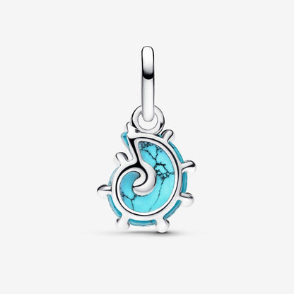 Charm Pendente Conchiglia Vetro di Murano Turchese