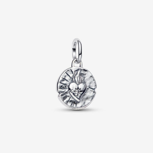 Charm Medallion Cuore Sacro "Amor Vincit Omnia"