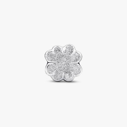 Mini Charm Quadrifoglio effetto diamantato