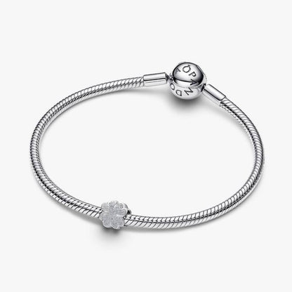 Mini Charm Quadrifoglio effetto diamantato