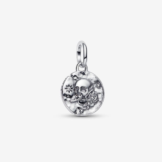 Charm Medallion Teschio "Carpe Diem"