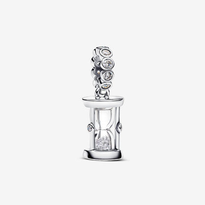 Charm Pendente Clessidra "Time is Precious"
