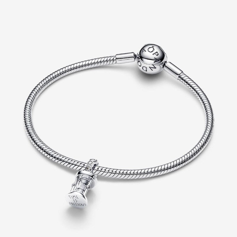 Charm Pendente Clessidra "Time is Precious"