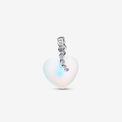 Charm Pendente Cuore e Stella Cadente