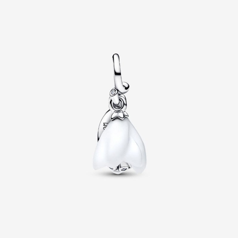 Charm Pendente Fiore Bucaneve Vetro di Murano 794239C01