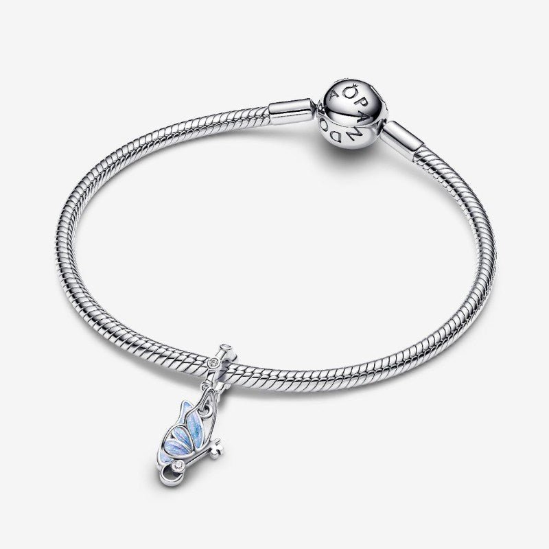 Charm Pendente Farfalla e Chiave "Unlock Tomorrow"