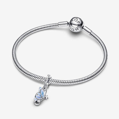Charm Pendente Farfalla e Chiave "Unlock Tomorrow"
