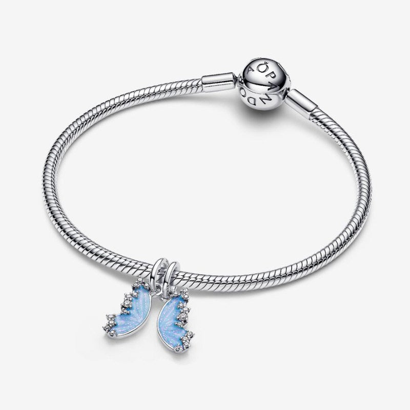 Charm Pendente Ali di Farfalla Divisibile