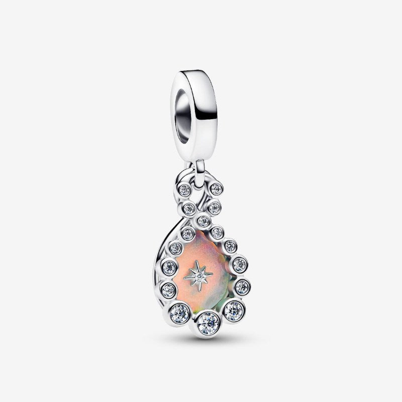 Charm Pendente Doppio Infinito Opalescente