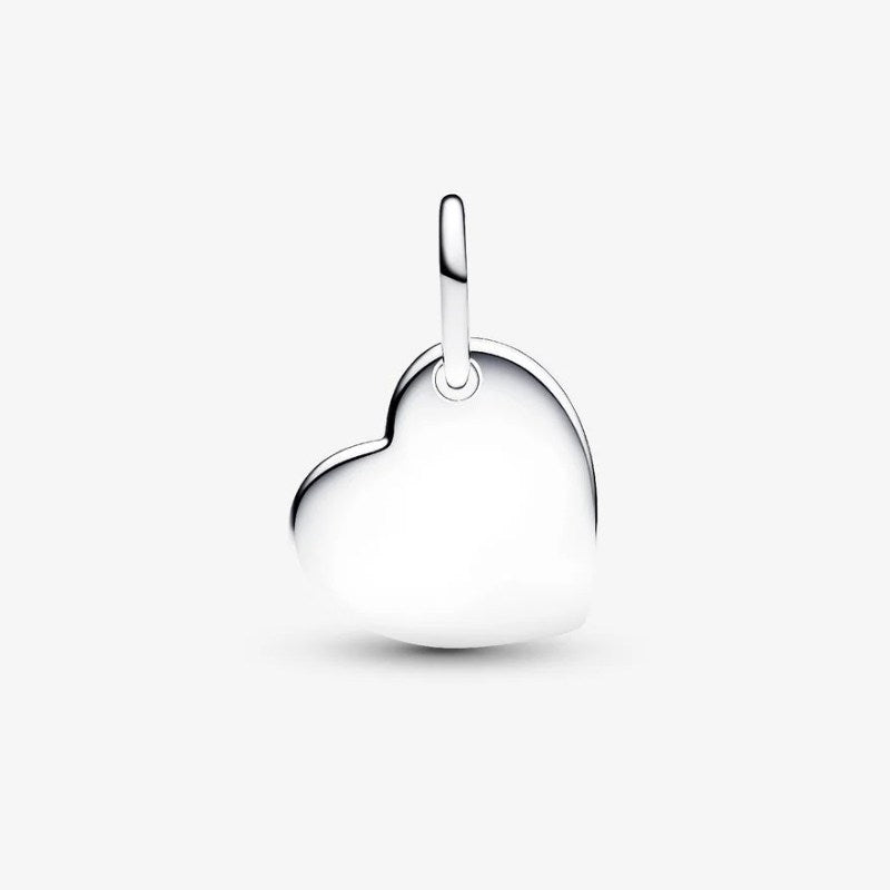 Charm Pendente Cuore con Pietra Rossa Scuro Gennaio