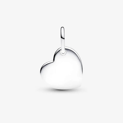 Charm Pendente Cuore con Pietra Rossa Scuro Gennaio