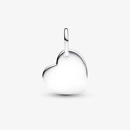 Charm Pendente Cuore con Pietra Viola Febbraio