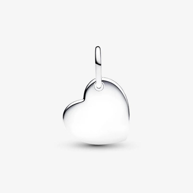 Charm Pendente Cuore con Pietra Azzura Marzo