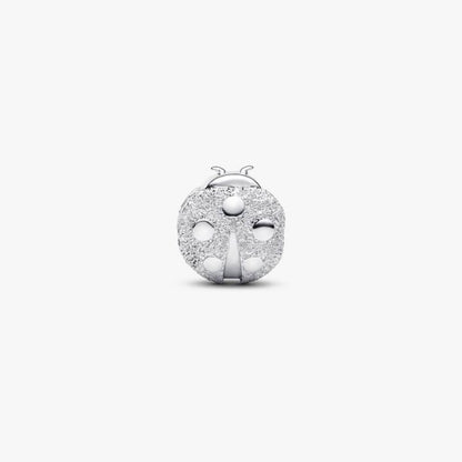 Mini Charm Coccinella effetto diamantato