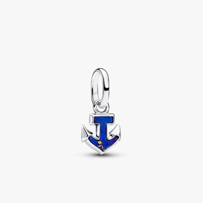 Charm Mini Pendente Ancora Blu Pandora ME