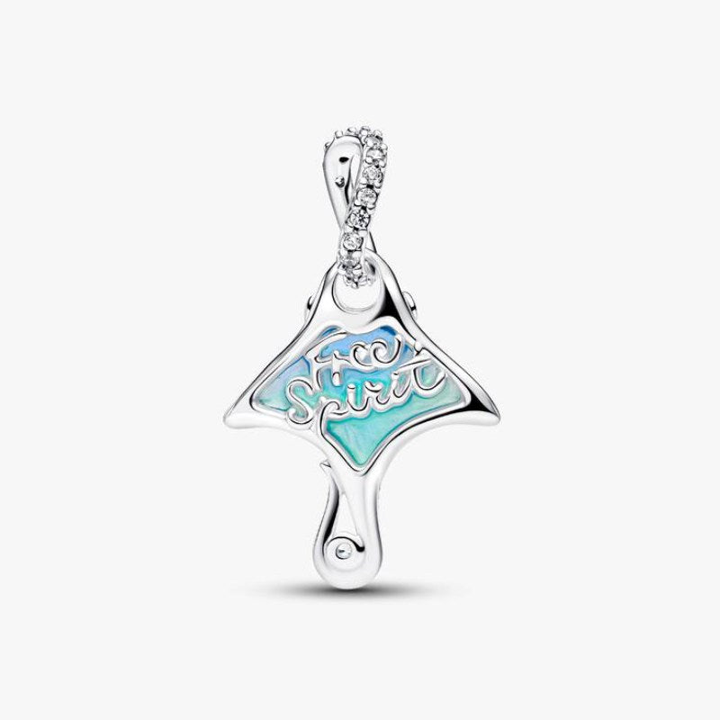 Charm Pendente Manta Vetro di Murano
