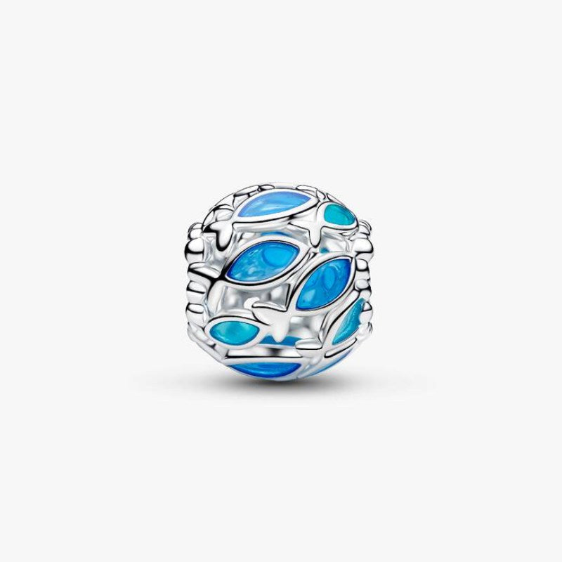 Charm Openwork Pesciolini nel mare