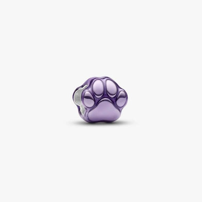 Mini Charm Zampa effetto metallico viola