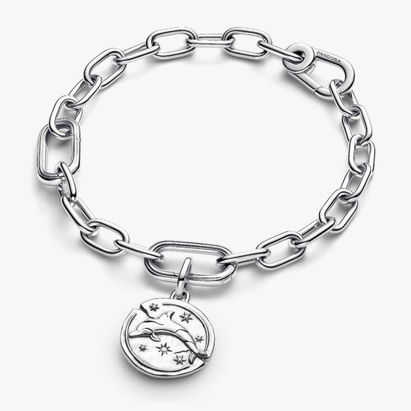 Charm Medallion Delfino "Audaces Fortuna Iuvat"