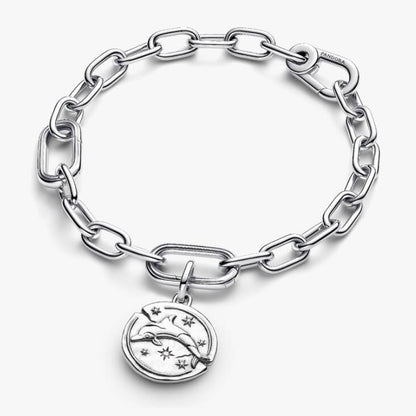 Charm Medallion Delfino "Audaces Fortuna Iuvat"