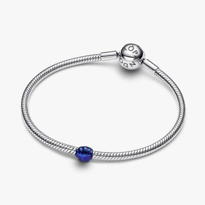 Mini Charm Conchiglia effetto metallico blu