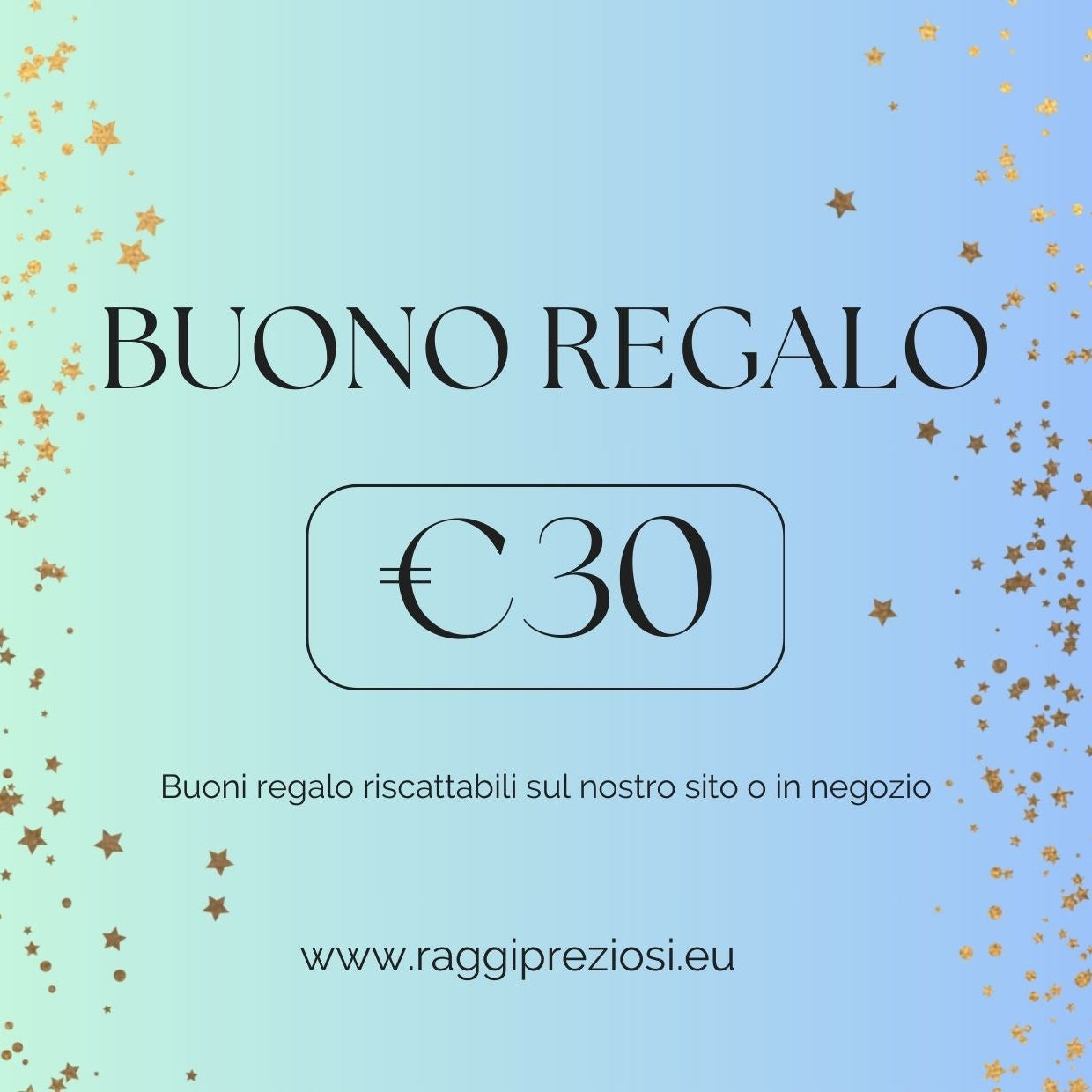 Buono regallo Raggi Preziosi Di De Gaetano rivenditore autorizzato Pandora