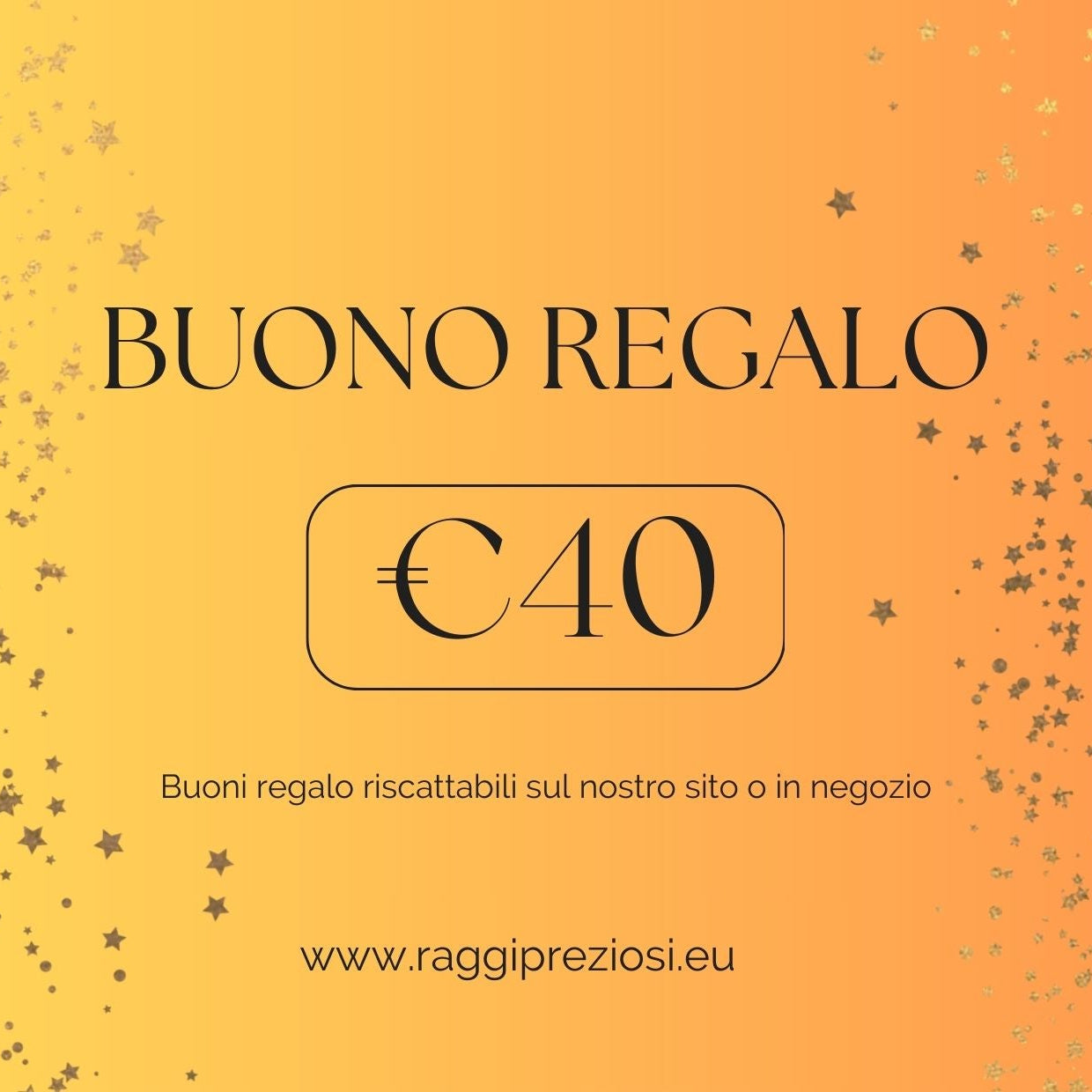 Buono regallo Raggi Preziosi Di De Gaetano rivenditore autorizzato Pandora