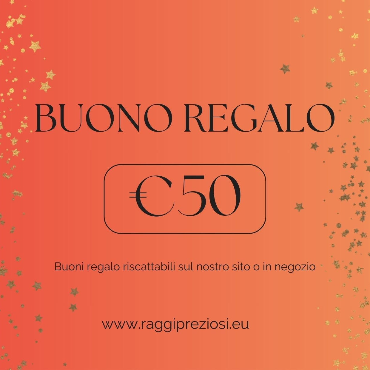 Buono regallo Raggi Preziosi Di De Gaetano rivenditore autorizzato Pandora