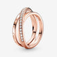 Anello Linee Intrecciate