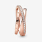 Anello Linee Intrecciate