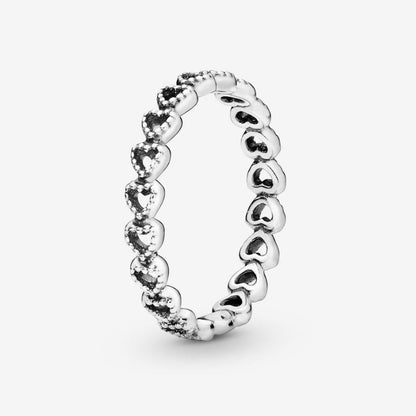Anello fascia di cuori
