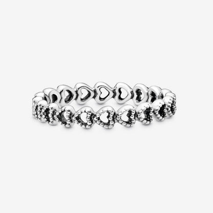 Anello fascia di cuori