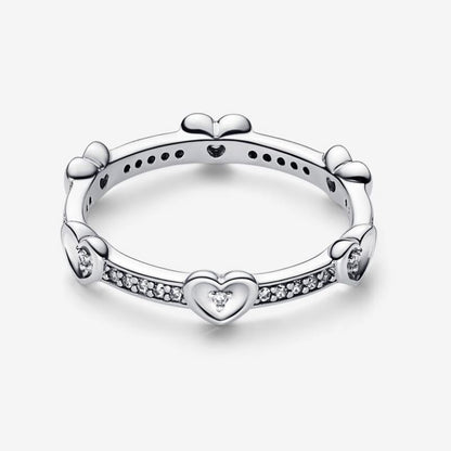 Anello Cuori Splendenti