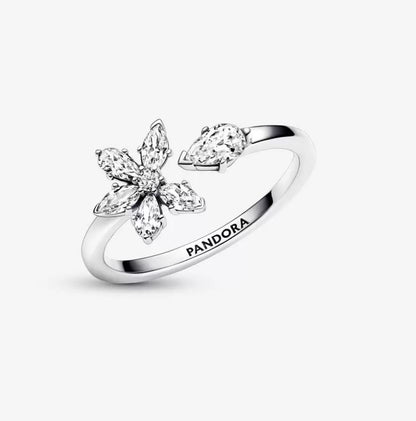 Anello Aperto Herbarium Fiore Luminoso