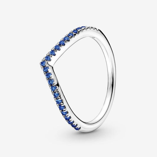 Blue Glittering Wish Ring