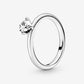 Solitaire ring with heart