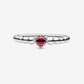 Anello Pietra Rosso Fuoco Luglio