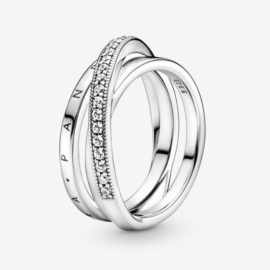 Intertwined Lines Ring