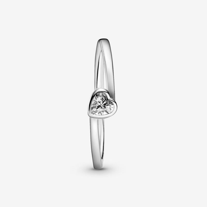 Inclined Heart Ring