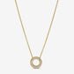 Collana Cerchio scintillante Dorato