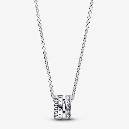 Collana con Logo, Pavé e Sfere