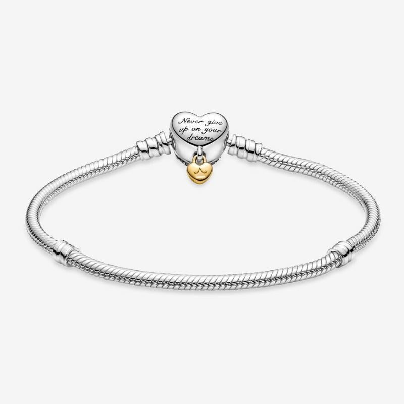 Disney Bracelet with Heart Clasp and Pendant